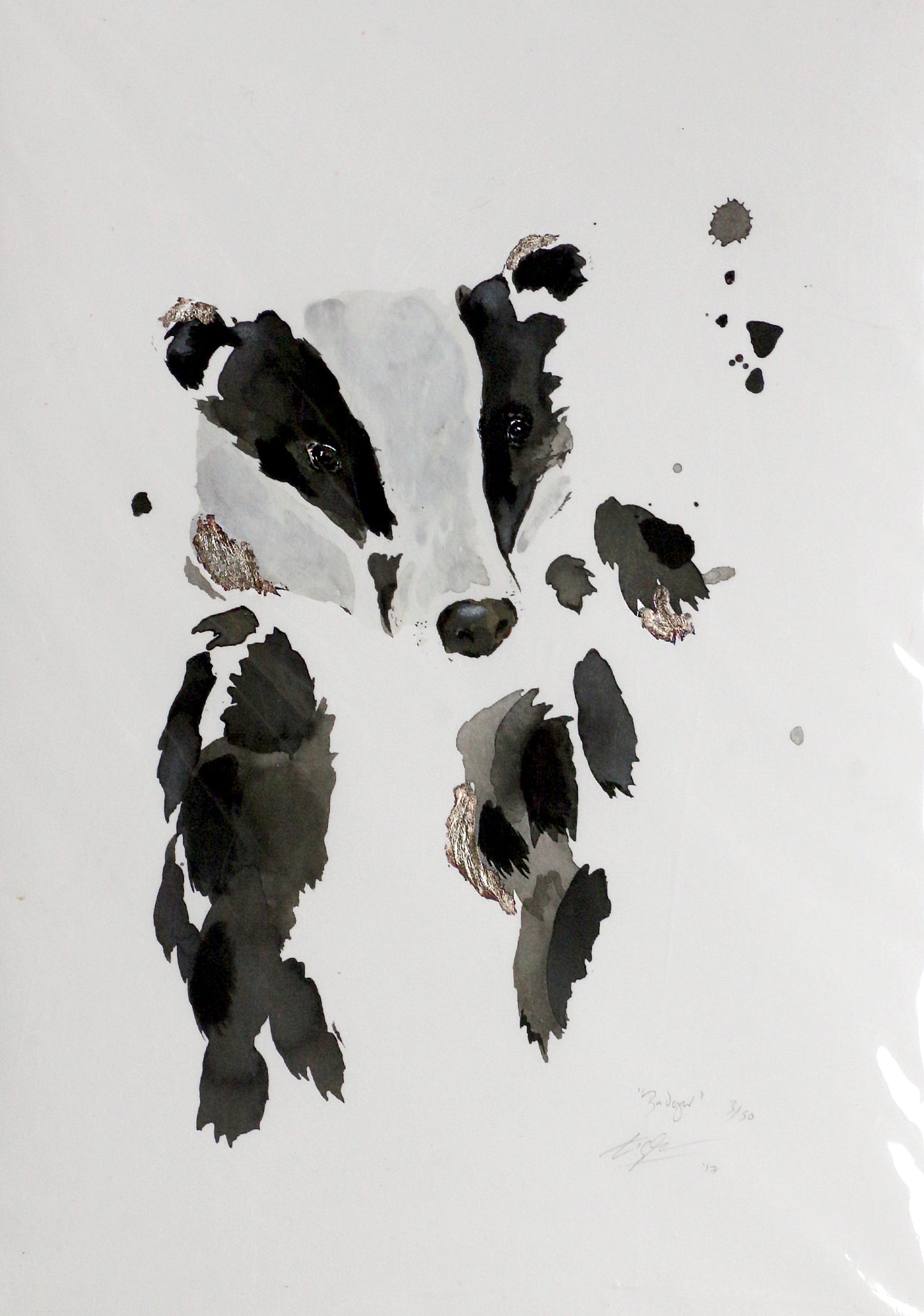 Limited Edition Fine Art Print - Badger