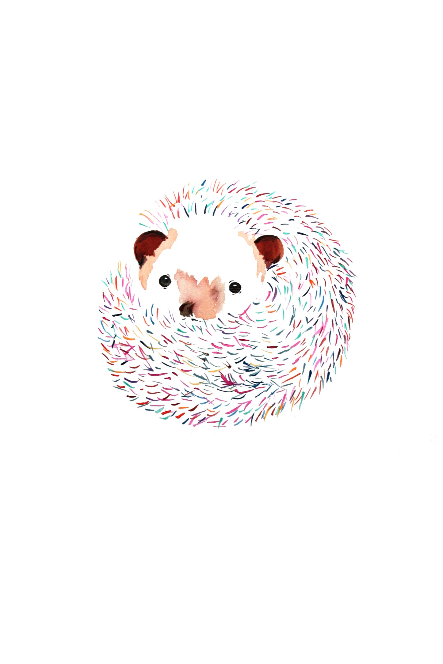 Poster Print - Hundreds and Thousands Hedgehog