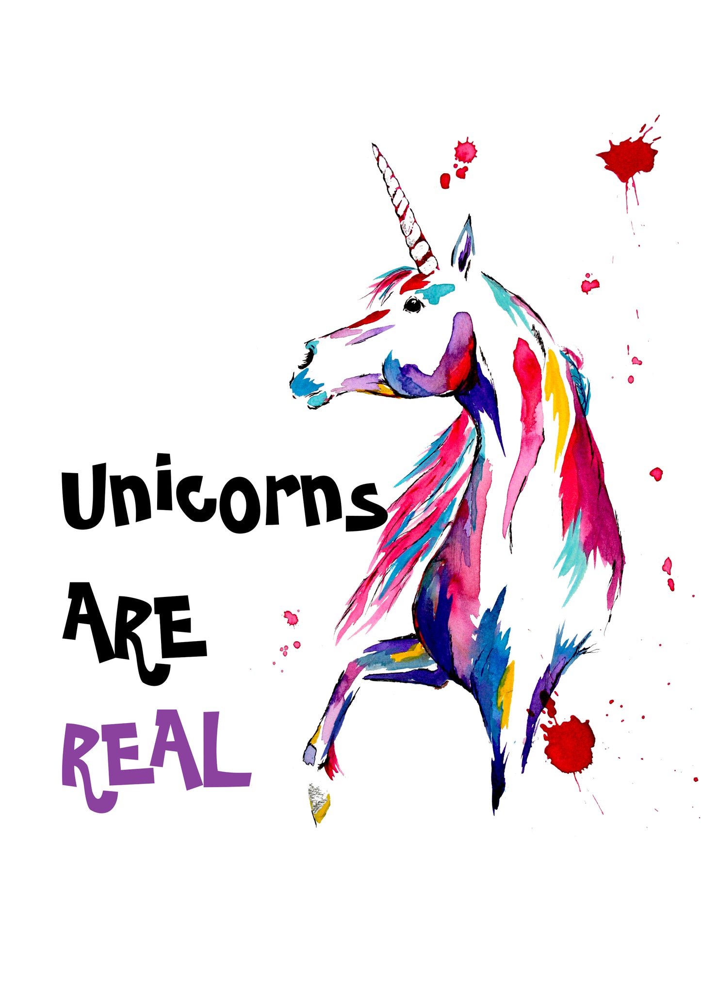 Clearance Poster Print - Unicorns are Real