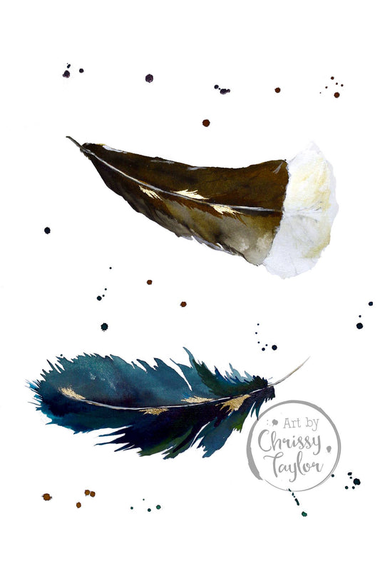 Poster Print - Feathers Duo