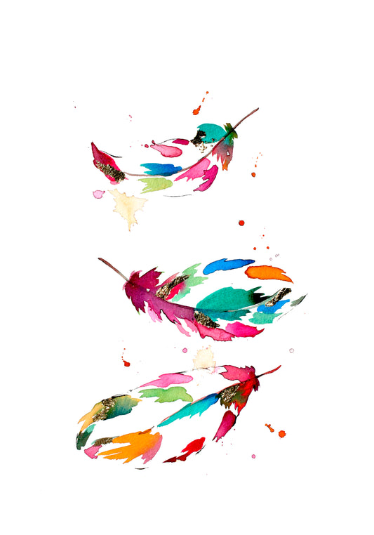 Poster Print - Pink Feathers