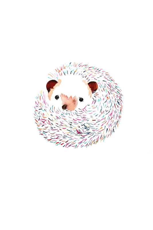 Poster Print - Hundreds and Thousands Hedgehog